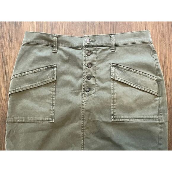 Pilcro & The Letterpress  Size 8 Army Green Skirt - Picture 2 of 5